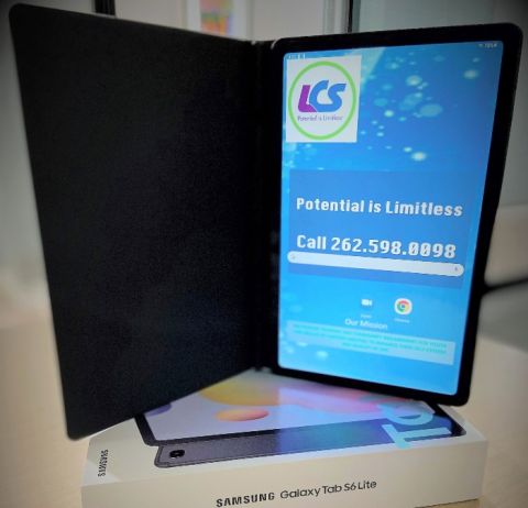 A tablet LCS purchased with donated funds to lend out to participants