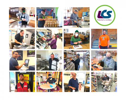 A photo collage of LCS participants who found employment in 2022