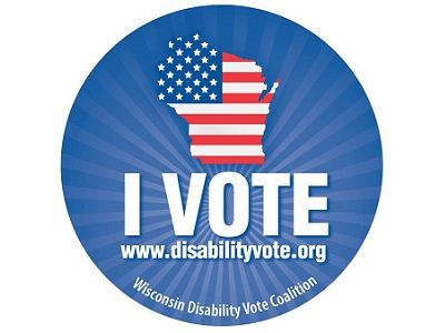 Wisconsin Disability Vote Coalition Button