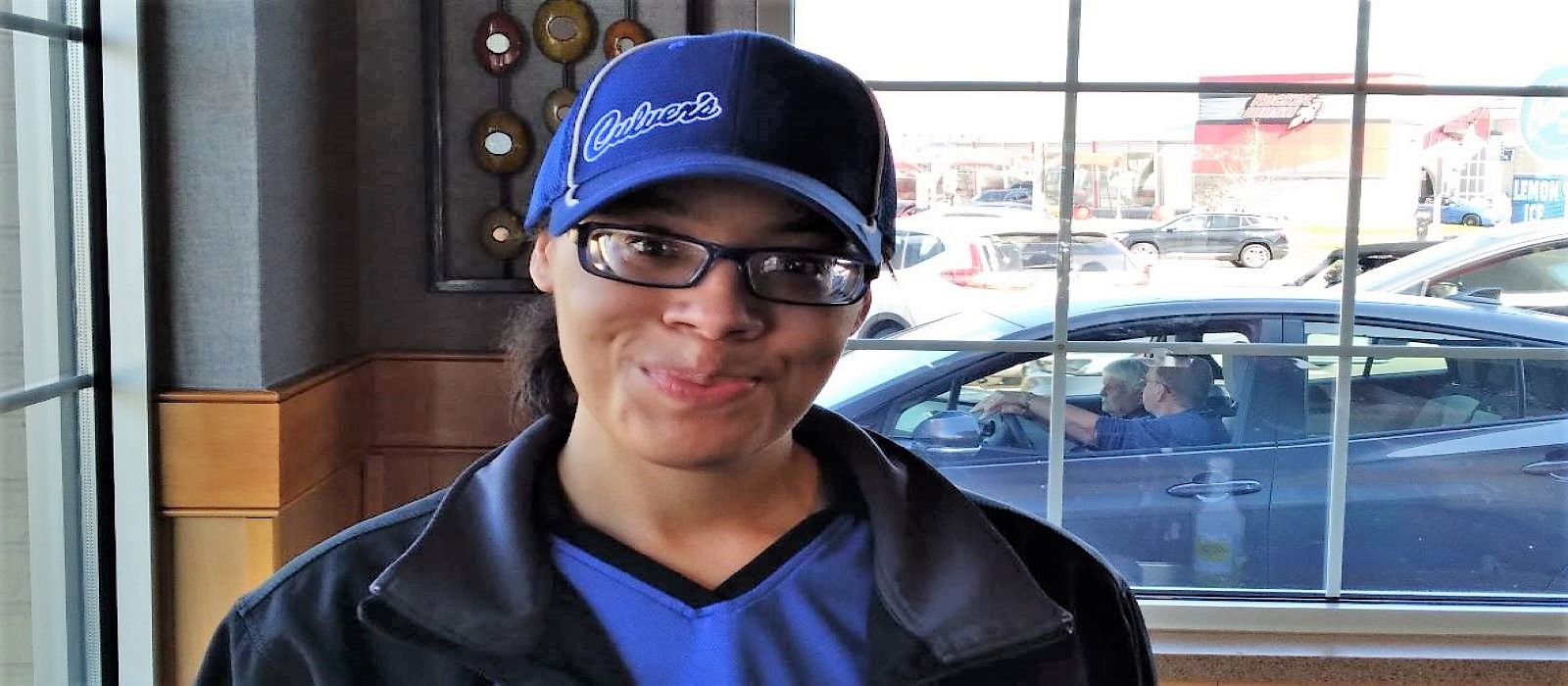An LCS participant working at Culver's